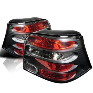 Volkswagen Golf Tail Lights - SPYDER - Euro Style - Black - `99-`04