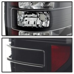 Ford F150 LED Tail Lights - SPYDER - Black - `09-`14