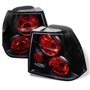 Volkswagen Jetta Tail Lights - SPYDER - Euro Style - Black - `99-`04