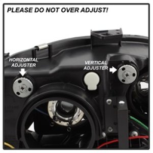 Audi A4 Headlights - SPYDER - DRL Projector, Halogen Model Only - Black - `06-`08