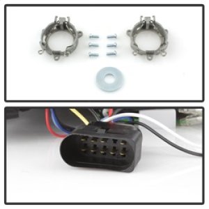 Audi A4 Headlights - SPYDER - DRL Projector, Halogen Model Only - Black - `06-`08