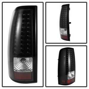 Chevrolet Silverado 2500 HD Tail Lights - Rear - SPYDER - xTune LED - Black - `03-`06