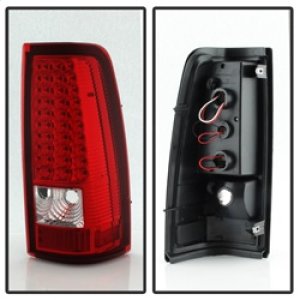 Chevrolet Silverado 2500 Tail Lights - Rear - SPYDER - xTune LED - Red/Clear - `03-`06
