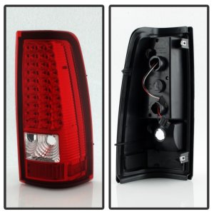 Chevrolet Silverado 2500 Tail Lights - Rear - SPYDER - xTune LED - Red/Clear - `99-`02