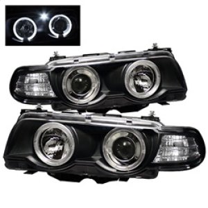 BMW 7 Series Headlights - SPYDER - Projector, LED Halo, Xenon/HID - Black - `99-`01 BMW 7 Series Headlights - SPYDER - Projector, LED Halo, Xenon/HID - Black - `99-`01