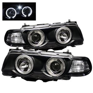 BMW 7 Series Headlights - SPYDER - Projector, LED Halo, Xenon/HID - Black - `99-`01 BMW 7 Series Headlights - SPYDER - Projector, LED Halo, Xenon/HID - Black - `99-`01