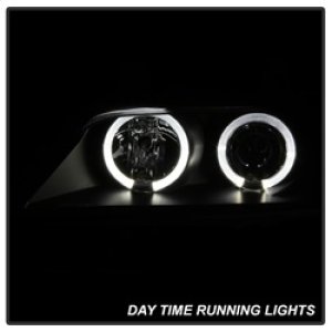 BMW Z3 Projector Headlights - SPYDER - LED Halo - Black - `96-`02