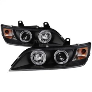 BMW Z3 Projector Headlights - SPYDER - LED Halo - Black - `96-`02