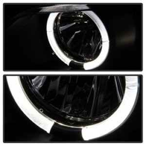 BMW Z3 Projector Headlights - SPYDER - LED Halo - Black - `96-`02