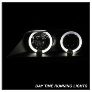 BMW Z3 Projector Headlights - SPYDER - LED Halo - Black - `96-`02