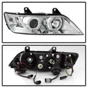 BMW Z3 Headlights - SPYDER - Projector Headlights, LED Halo - Chrome - `96-`02 BMW Z3 Headlights - SPYDER - Projector Headlights, LED Halo - Chrome - `96-`02