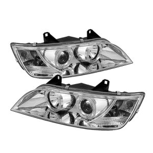 BMW Z3 Headlights - SPYDER - Projector Headlights, LED Halo - Chrome - `96-`02 BMW Z3 Headlights - SPYDER - Projector Headlights, LED Halo - Chrome - `96-`02