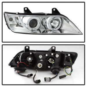 BMW Z3 Headlights - SPYDER - Projector Headlights, LED Halo - Chrome - `96-`02 BMW Z3 Headlights - SPYDER - Projector Headlights, LED Halo - Chrome - `96-`02