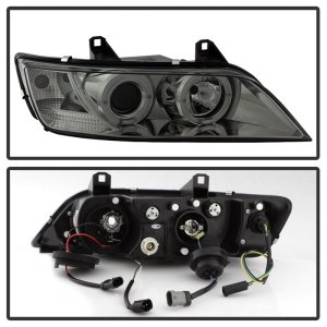 BMW Z3 Headlights - SPYDER - Projector, LED Halo - Smoke - `96-`02 BMW Z3 Headlights - SPYDER - Projector, LED Halo - Smoke - `96-`02