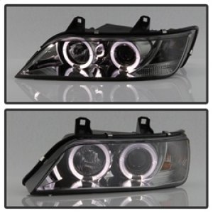 BMW Z3 Headlights - SPYDER - Projector, LED Halo - Smoke - `96-`02 BMW Z3 Headlights - SPYDER - Projector, LED Halo - Smoke - `96-`02