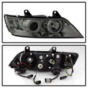 BMW Z3 Headlights - SPYDER - Projector, LED Halo - Smoke - `96-`02 BMW Z3 Headlights - SPYDER - Projector, LED Halo - Smoke - `96-`02