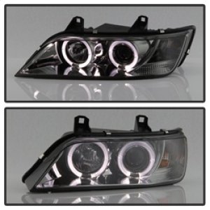 BMW Z3 Headlights - SPYDER - Projector, LED Halo - Smoke - `96-`02 BMW Z3 Headlights - SPYDER - Projector, LED Halo - Smoke - `96-`02