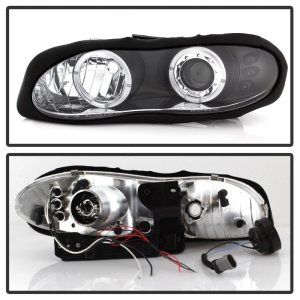 Chevrolet Camaro Headlights - SPYDER - Projector LED Halo - Black - `98-`02