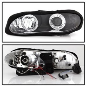 Chevrolet Camaro Headlights - SPYDER - Projector LED Halo - Black - `98-`02