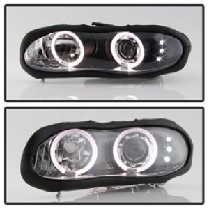 Chevrolet Camaro Headlights - SPYDER - Projector LED Halo - Black - `98-`02