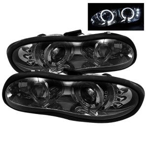 Chevrolet Camaro Headlights - SPYDER - Projector LED Halo - Smoke - `98-`02