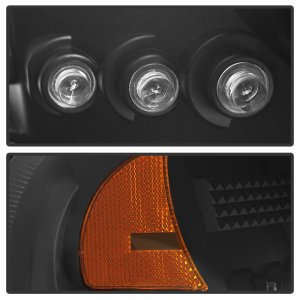 GMC Sierra 2500 Headlights - SPYDER - Projector LED Halo - Black - `99-`06