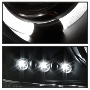 GMC Sierra 2500 Headlights - SPYDER - Projector LED Halo - Black - `99-`06