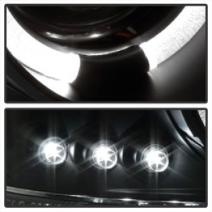GMC Sierra 3500 Headlights - SPYDER - Projector LED Halo - Black - `99-`06
