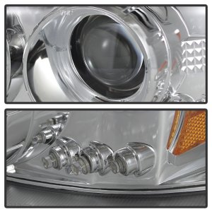 GMC Sierra 2500 Headlights - SPYDER - LED Halo Projector - Chrome - `99-`06