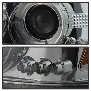 GMC Sierra 2500 Headlights - SPYDER - Projector LED Halo - Smoke - `99-`06