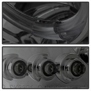 GMC Sierra 3500 Headlights - SPYDER - Projector LED Halo - Smoke - `99-`06