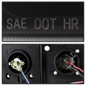 Chevrolet Silverado 1500 Headlights - SPYDER - Projector LED Halo with Amber Reflector - Black - `03-`06