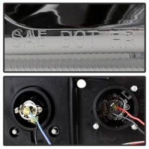 Chevrolet Silverado 1500 Projector Headlights - SPYDER - LED Halo - Amber Reflector - Chrome - `03-`06