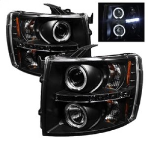 Chevrolet Silverado 1500 Headlights - SPYDER - Projector LED Halo - Black - `07-`13