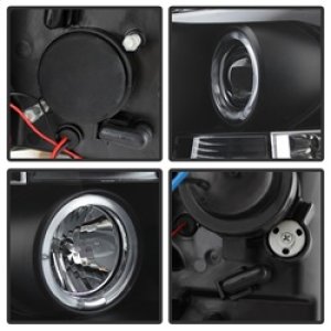 Chevrolet Silverado 1500 Headlights - SPYDER - Projector LED Halo - Black - `07-`13