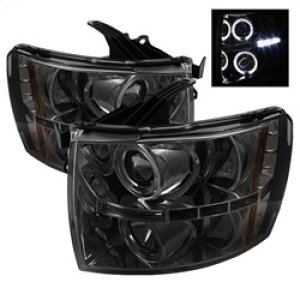 Chevrolet Silverado 1500 Headlights - SPYDER - LED Halo Projector - Smoke - `07-`13