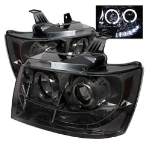 Chevrolet Suburban 1500 Headlights - SPYDER - Projector LED Halo - Smoke - `07-`14