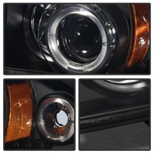 Dodge Dakota Headlights - SPYDER - Projector LED Halo - Black - `97-`04