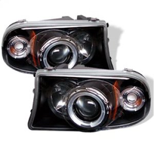 Dodge Durango Headlights - SPYDER - Projector LED Halo - Black - `98-`03 Dodge Durango Headlights - SPYDER - Projector LED Halo - Black - `98-`03