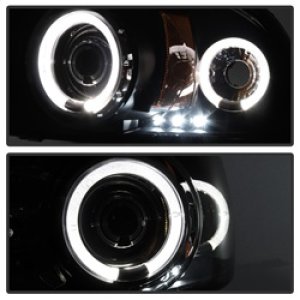 Dodge Durango Headlights - SPYDER - Projector LED Halo - Black - `98-`03 Dodge Durango Headlights - SPYDER - Projector LED Halo - Black - `98-`03