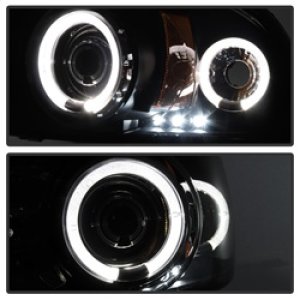Dodge Durango Headlights - SPYDER - Projector LED Halo - Black - `98-`03 Dodge Durango Headlights - SPYDER - Projector LED Halo - Black - `98-`03