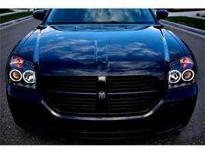 Dodge Magnum Headlights - SPYDER - CCFL Halo LED - Black - `05-`07