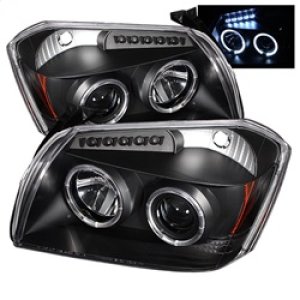 Dodge Magnum Headlights - SPYDER - Projector Headlights LED Halo - Black - `05-`07