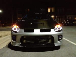 Dodge Neon Headlights - SPYDER - LED Halo Projector - Black - `03-`05