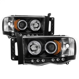 Dodge Ram 1500 Headlights - SPYDER - CCFL Halo LED - Black - `02-`05