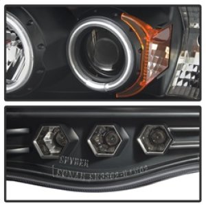 Dodge Ram 1500 Headlights - SPYDER - CCFL Halo LED - Black - `02-`05