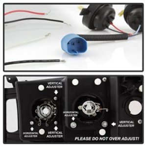 Dodge Ram 2500 Headlights - SPYDER - LED Halo Projector - Black - `03-`05