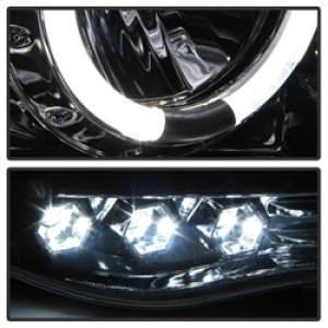 Dodge Ram 2500 Headlights - SPYDER - LED Halo Projector - Chrome - `03-`05