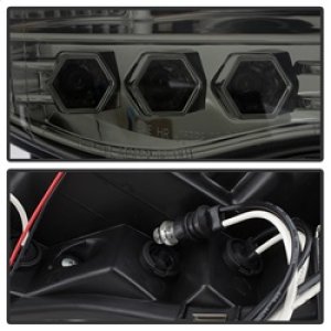 Dodge Ram 2500 Headlights - SPYDER - LED Halo Projector - Smoke - `03-`05