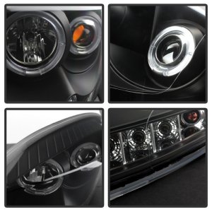 Dodge Ram 1500 Headlights - SPYDER - LED Halo Projector - Black - `06-`08